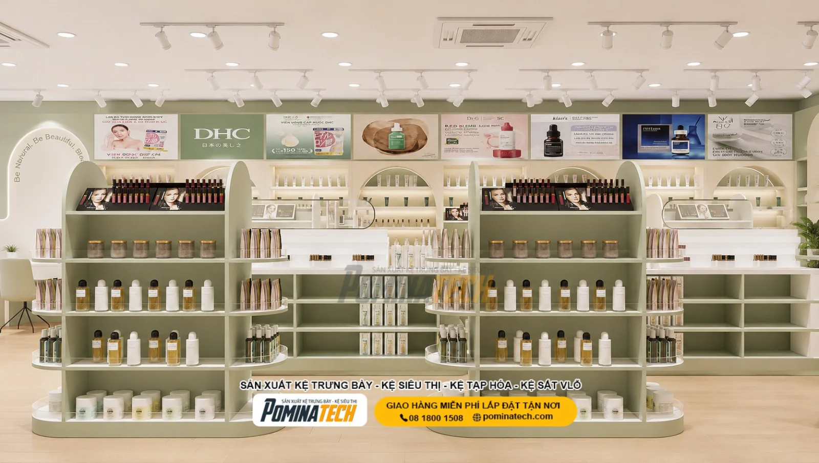 Kệ Son Môi Đẹp, Tiết Kiệm Diện Tích Cho Shop Mỹ Phẩm Nhỏ Và Lớn