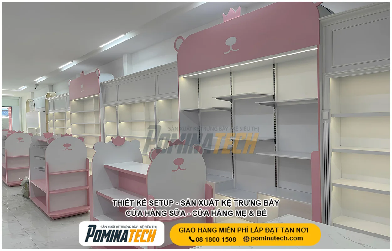 Kệ Sữa Đẹp – Mẫu Bền Chắc Cho Cửa Hàng Và Siêu Thị