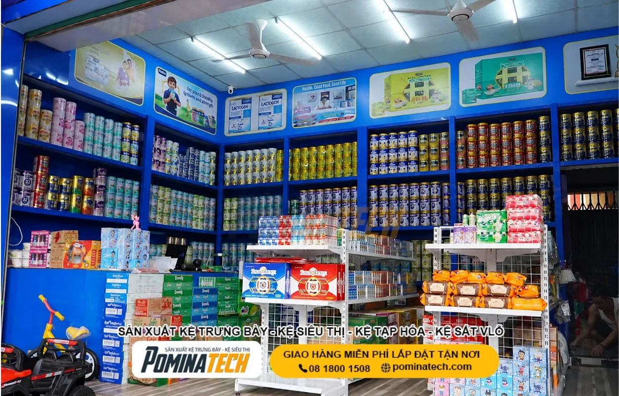 Kệ Sữa Đẹp – Mẫu Bền Chắc Cho Cửa Hàng Và Siêu Thị