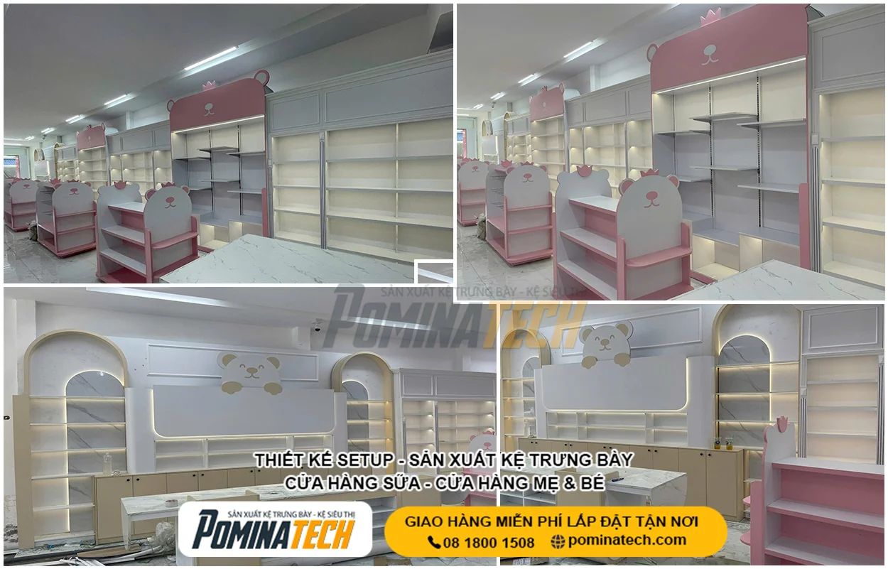 Kệ Sữa Siêu Thị Đẹp – Giải Pháp Sắp Xếp Hàng Hóa Gọn Gàng