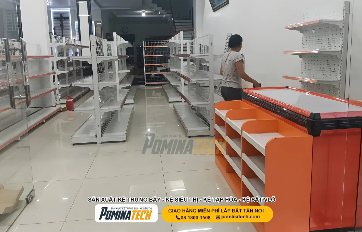 Kệ Tạp Hóa Bền Đẹp Cho Cửa Hàng – Thi Công Trọn Gói, Giá Hợp Lý
