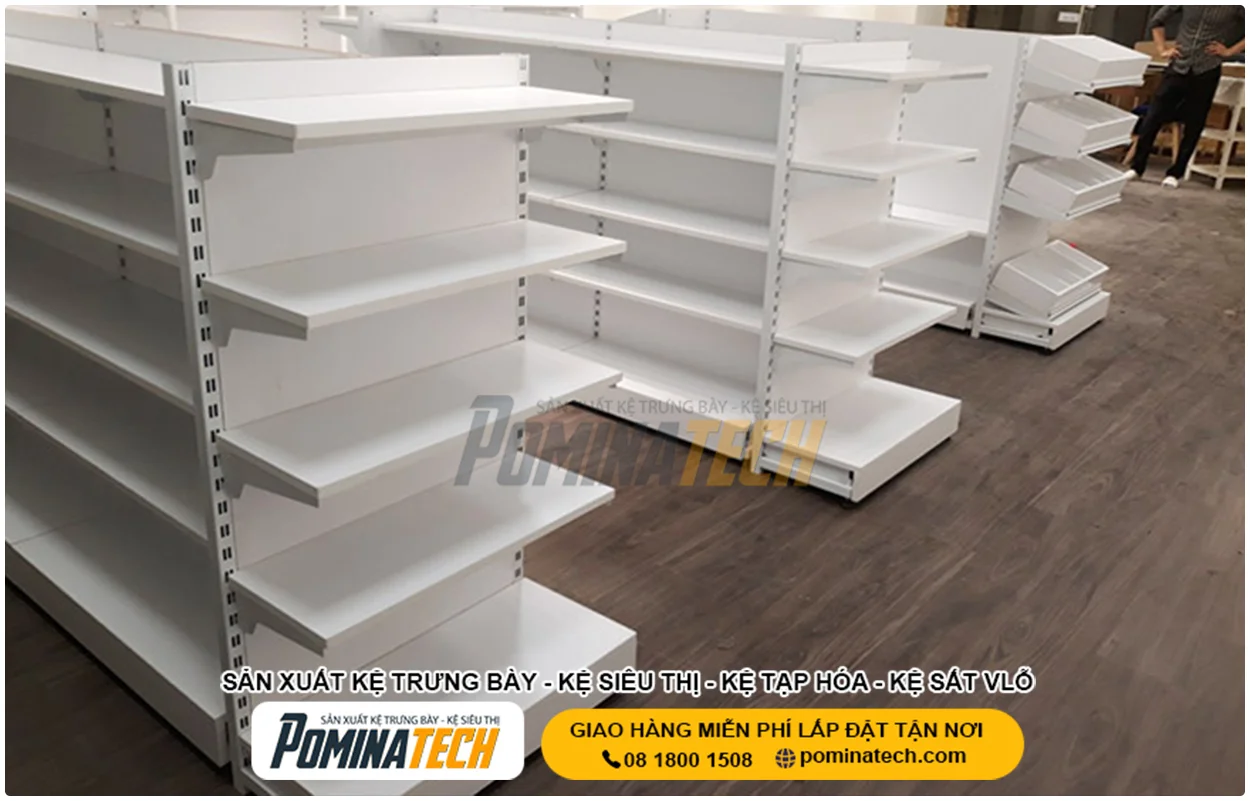 Kệ Tạp Hóa Giá Tốt – Các Mẫu Kệ Trưng Bày Hàng Hóa Phổ Biến