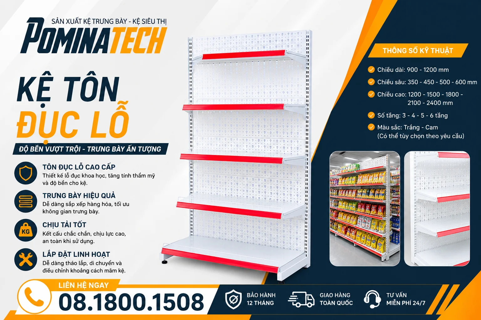 Kệ Tạp Hóa Giá Xưởng – Đẹp, Bền, Tối Ưu Không Gian