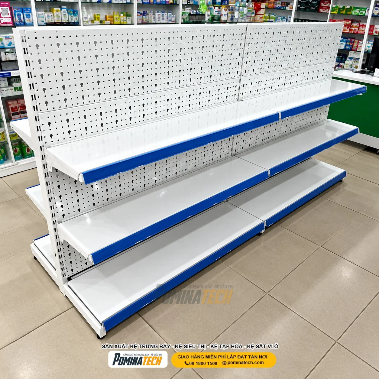 - Kệ tôn lỗ sơn tĩnh điện bền đẹp, chống gỉ sét cho cửa hàng
