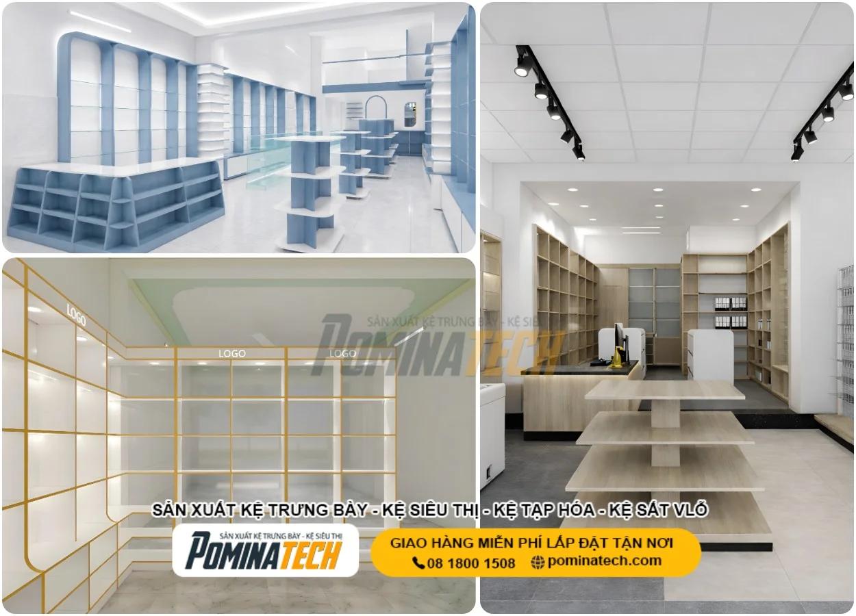 Kệ Trưng Bày Đẹp Giá Tốt – Giải Pháp Cho Mọi Không Gian Cửa Hàng