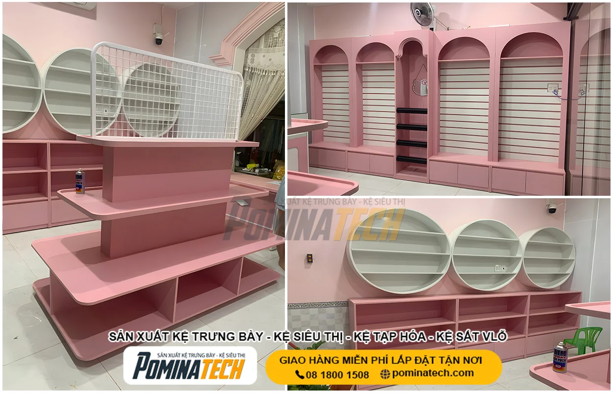 Kệ trưng bày hàng hóa cho cửa hàng tạp hóa, minimart, siêu thị mini