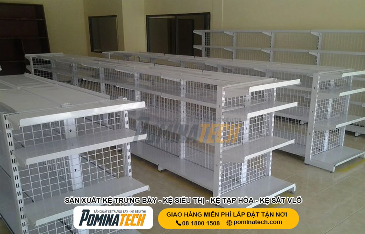 Kệ trưng bày hàng hóa cho siêu thị, cửa hàng tạp hóa đẹp – bền – tiện lợi