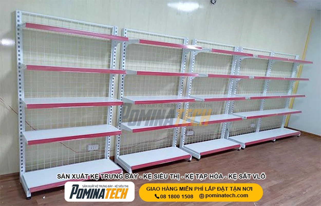 Kệ trưng bày hàng hóa chuyên dụng cho siêu thị, tạp hóa, cửa hàng tiện lợi