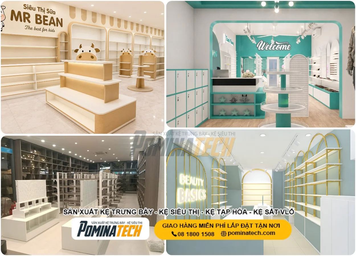 Kệ Trưng Bày Hiện Đại, Giá Tốt Cho Shop Và Cửa Hàng