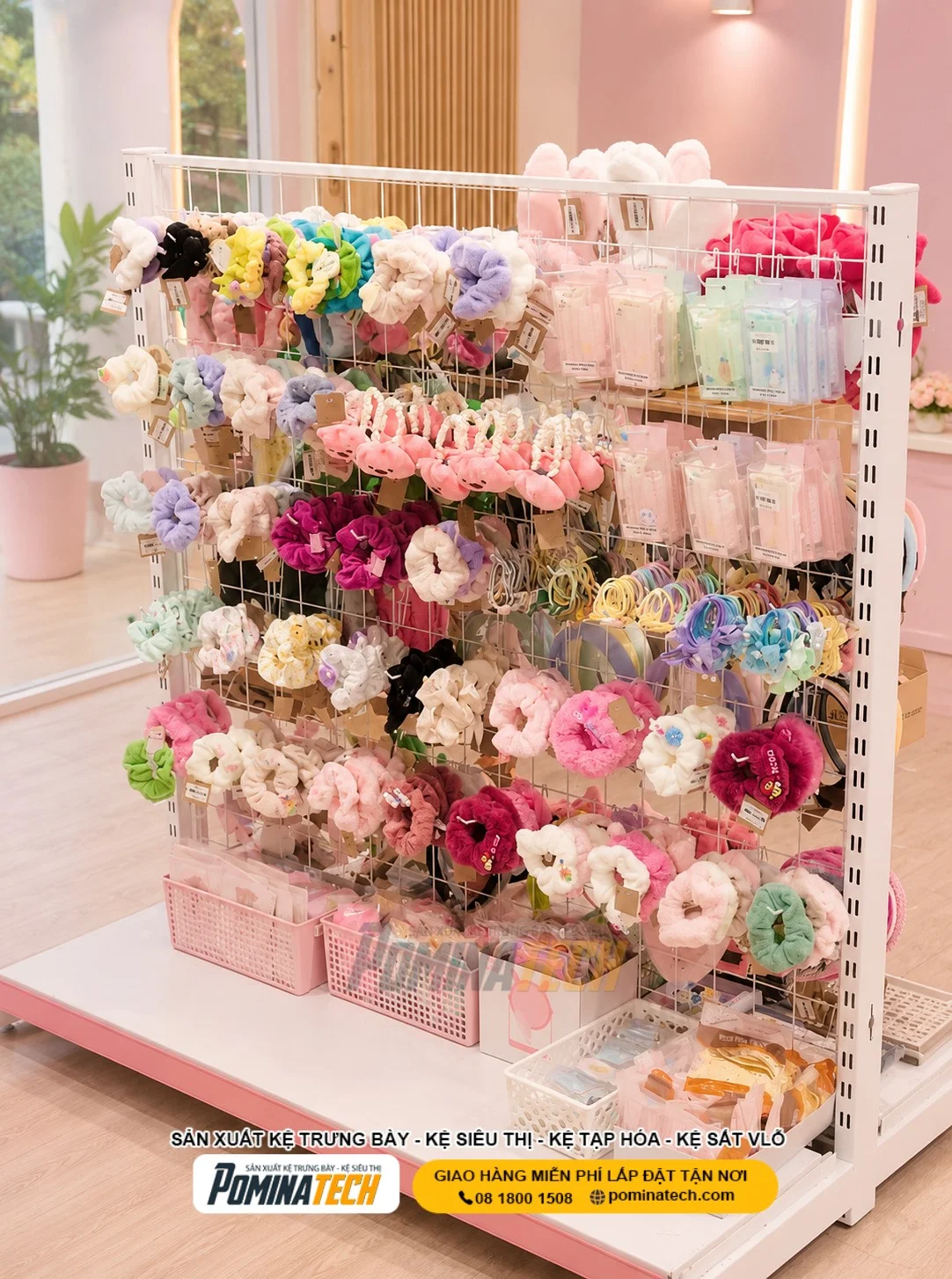 Kệ Trưng Bày Kẹp Tóc Chuyên Nghiệp Cho Shop Phụ Kiện Thời Trang