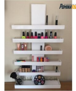 Kệ Trưng Bày Mỹ Phẩm Mini Gỗ MDF – Màu Trắng Tinh Tế, Dễ Phối Nội Thất