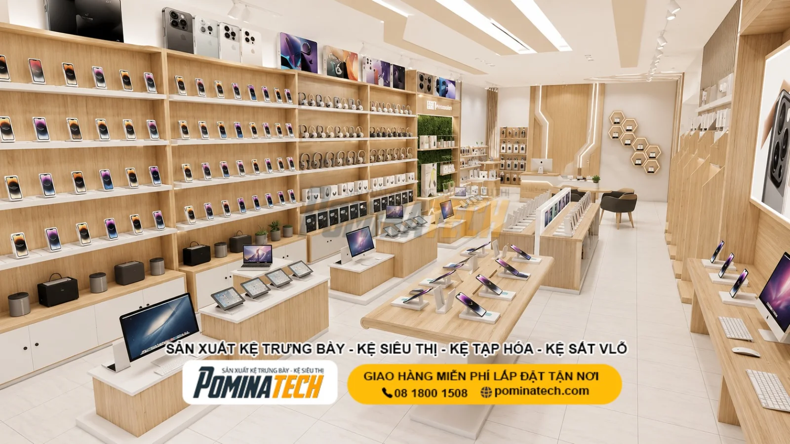 Kệ Trưng Bày Ốp Lưng Kết Hợp Phụ Kiện Điện Thoại Đa Năng