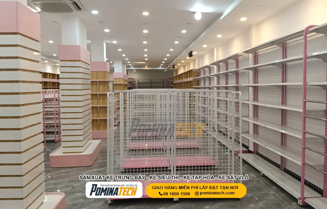 Kệ Trưng Bày Sách Nhà Sách – Đẹp, Bền, Thiết Kế Theo Yêu Cầu