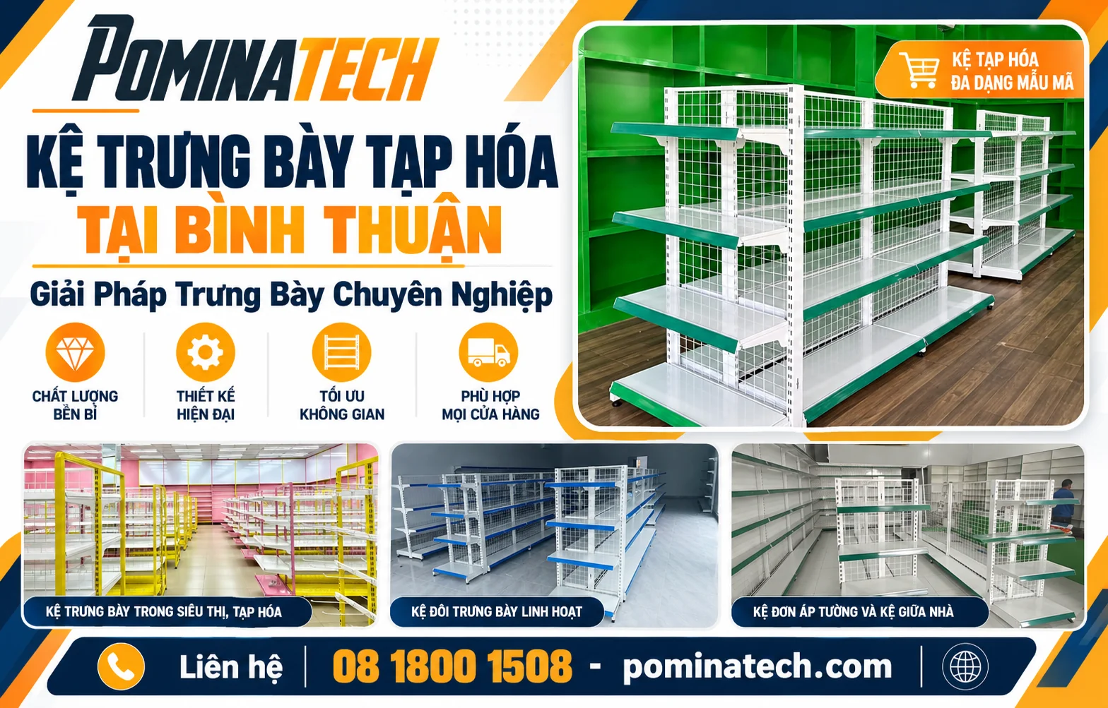 Kệ Trưng Bày Tạp Hóa Tại Bình Thuận Giá Tốt, Mẫu Đẹp