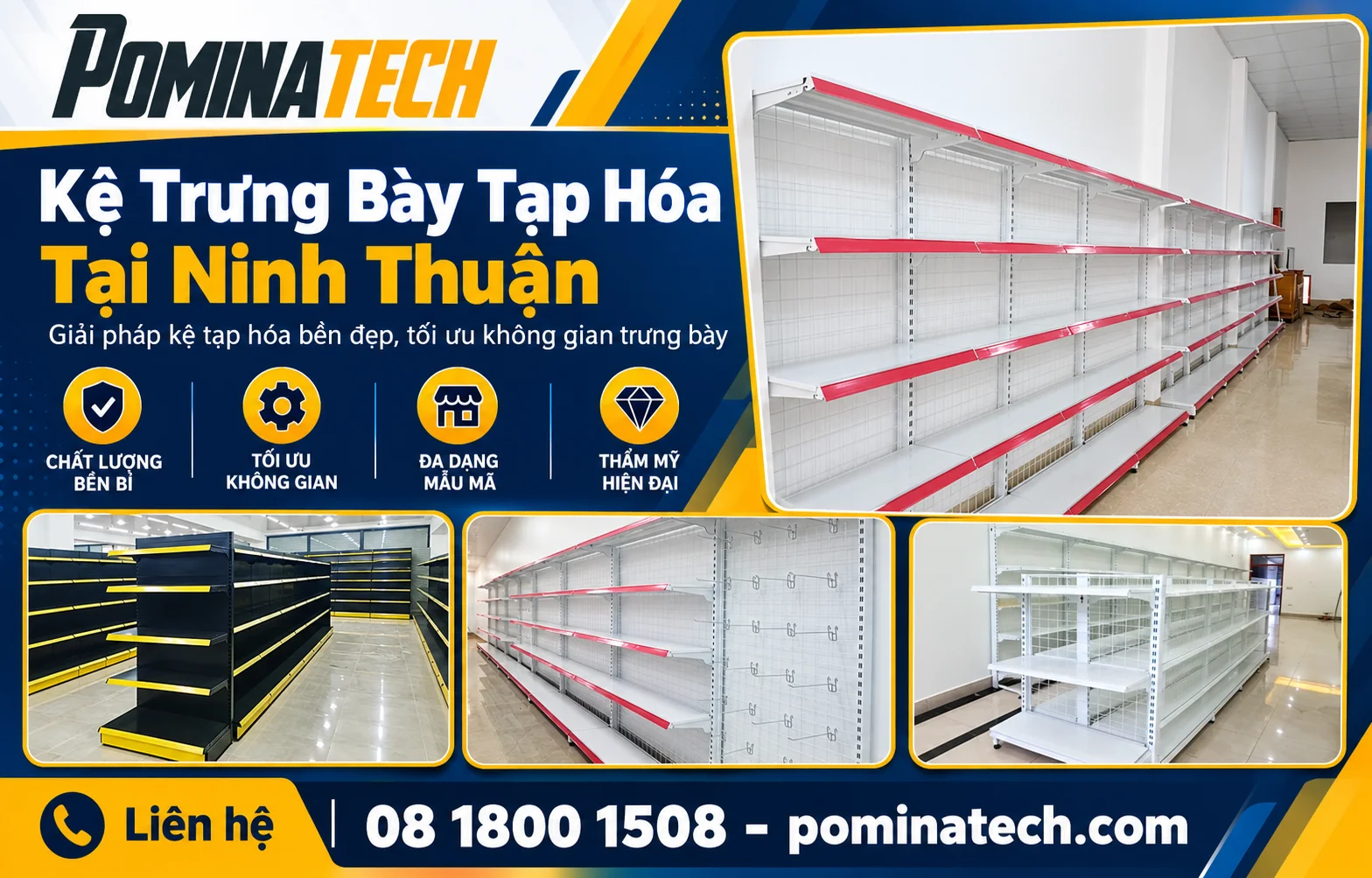Kệ Trưng Bày Tạp Hóa Tại Ninh Thuận Giá Tốt, Mẫu Đẹp