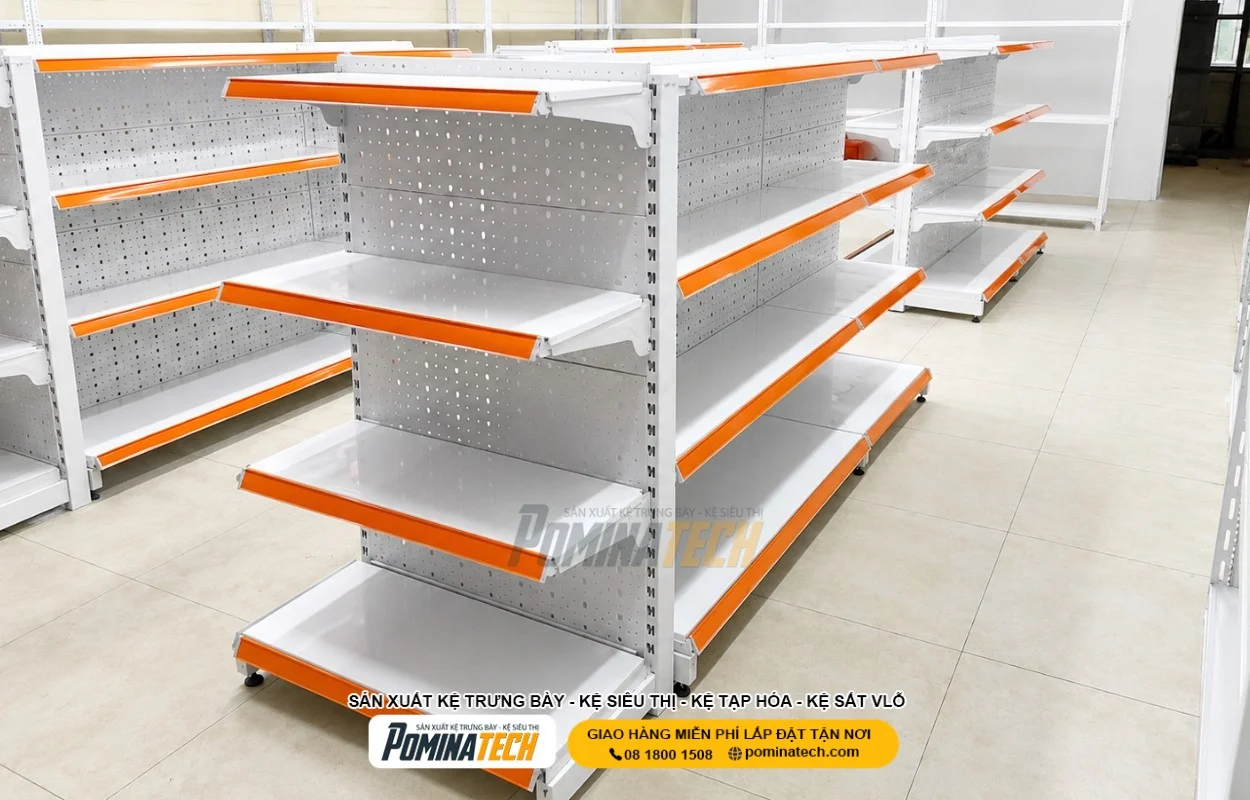 Kệ trưng bày tôn lỗ cho cửa hàng tiện lợi và tạp hóa