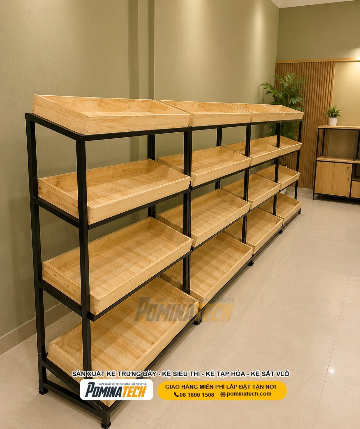 Kệ Trưng Bày Trái Cây Chất Lượng Cao Giúp Tăng Trải Nghiệm Mua Sắm