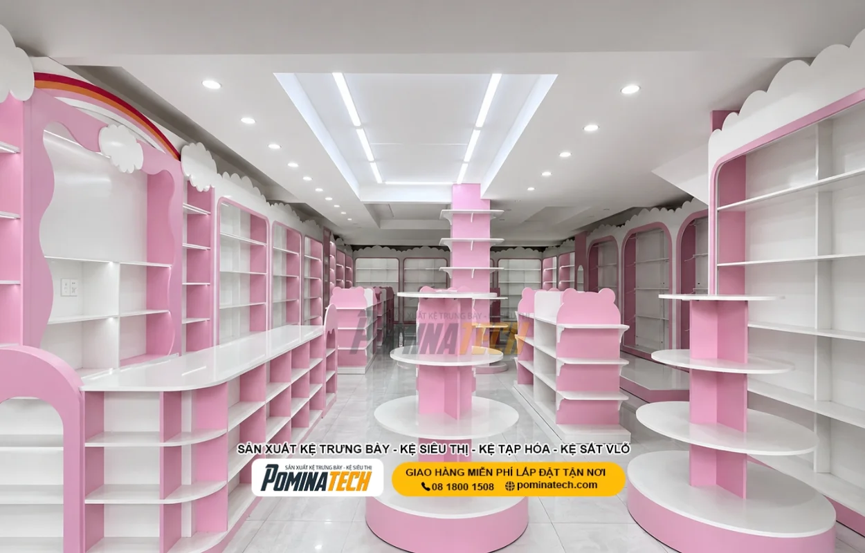 Kệ Ụ Tròn Nhiều Tầng – Mẫu Đẹp Cho Shop, Siêu Thị Và Cửa Hàng