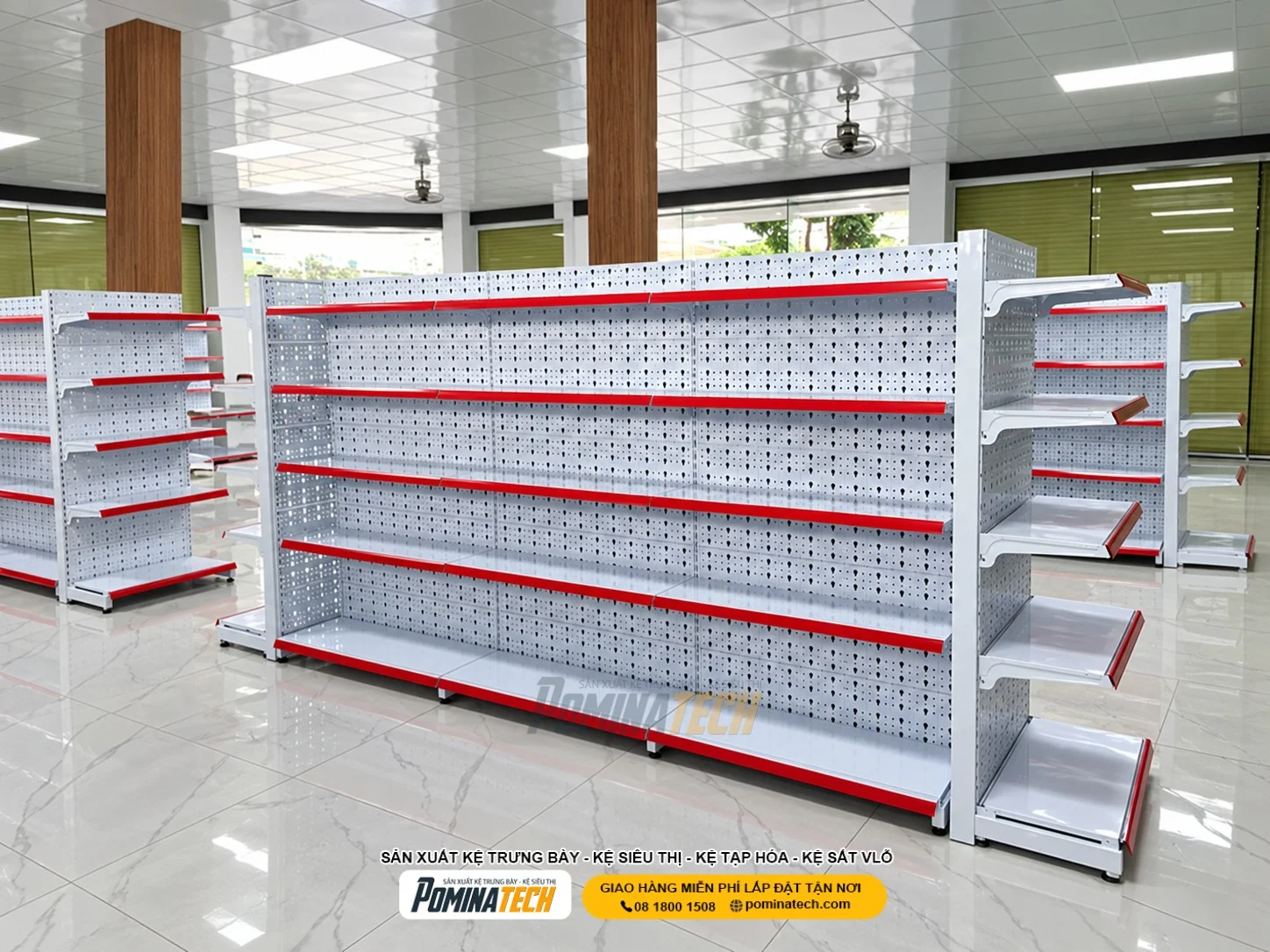 Kiểm tra bulong và khớp nối để đảm bảo an toàn cho kệ siêu thị
