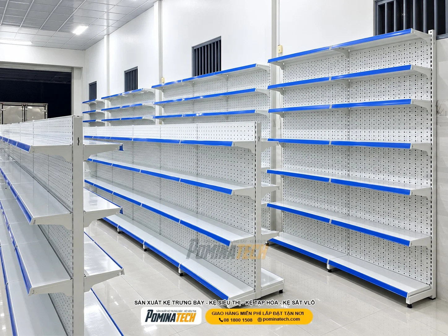 Mâm kệ siêu thị bị biến dạng do sử dụng tôn có độ dày không phù hợp