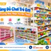 Mẫu kệ giữa nhà trưng bày đồ chơi trẻ em hiện đại tại POMINATECH.