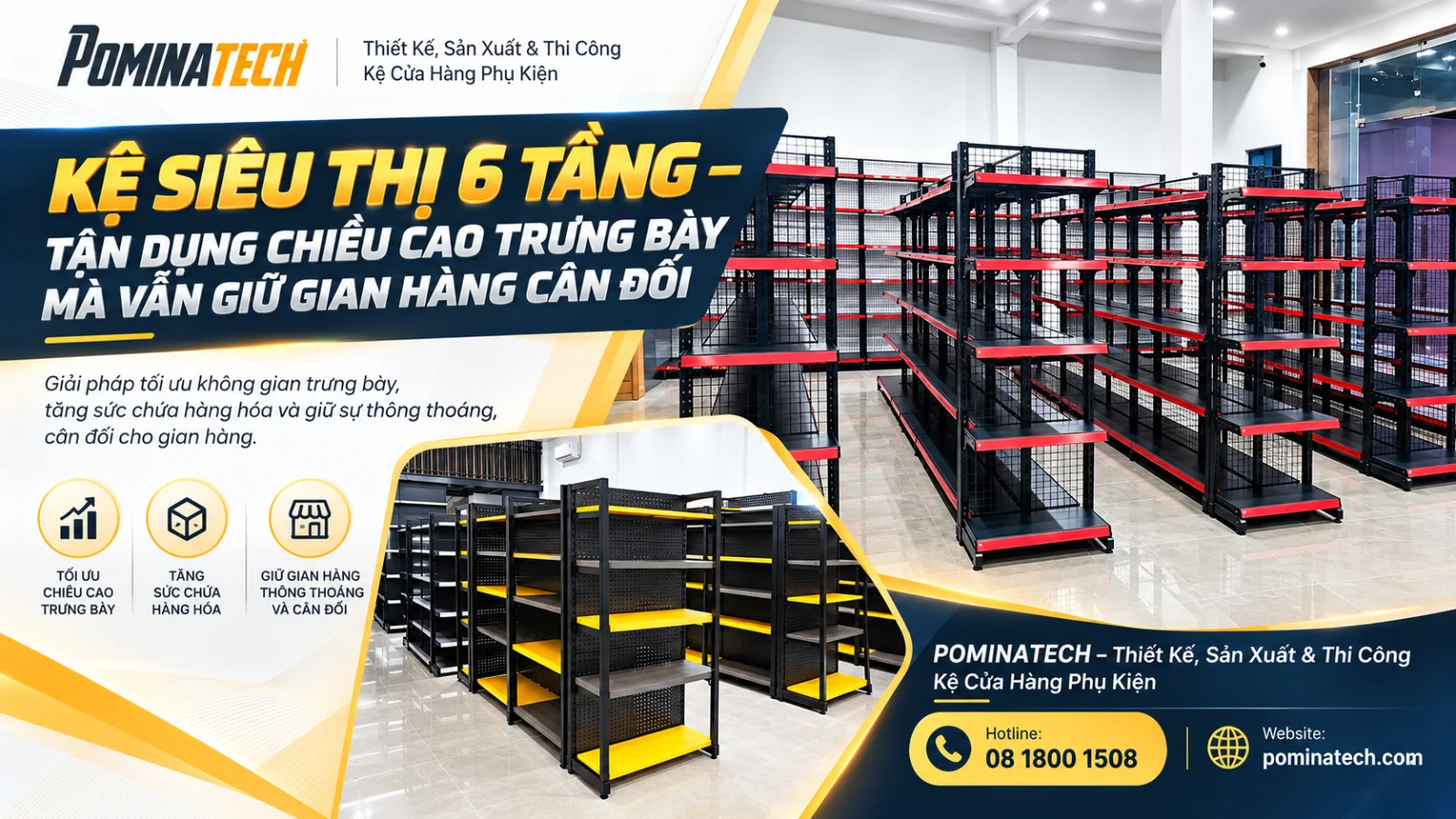 Mẫu kệ siêu thị 5 tầng phù hợp trưng bày bánh kẹo và các mặt hàng tiêu dùng