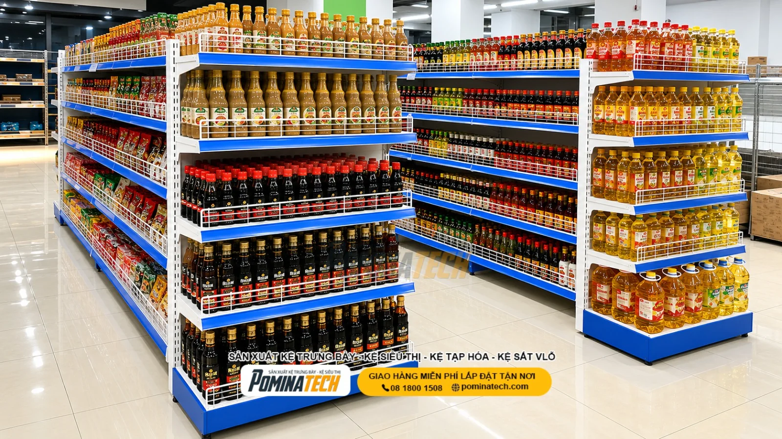 Mẫu Kệ Trưng Bày Gia Vị Hiện Đại Được Ưa Chuộng Hiện Nay