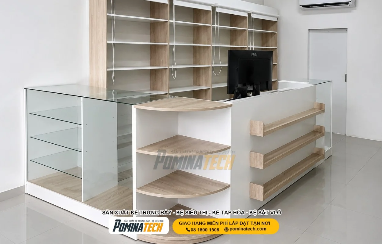 Mẫu Quầy Thu Ngân Đẹp Cho Shop, Siêu Thị Mini, Cửa Hàng