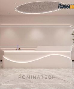 Quầy Lễ Tân Cao Cấp, Thiết Kế Đơn Giản, Tinh Tế