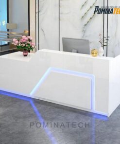 Quầy Lễ Tân Đẹp Mắt, Chất Liệu Cao Cấp, Ánh Sáng LED Tinh Tế – Lựa Chọn Hoàn Hảo Cho Văn Phòng