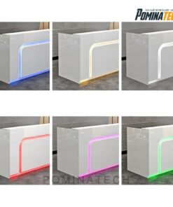 Quầy Lễ Tân Đẹp Mắt, Chất Liệu Cao Cấp, Ánh Sáng LED Tinh Tế – Lựa Chọn Hoàn Hảo Cho Văn Phòng