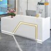 Quầy Lễ Tân Đẹp Mắt, Chất Liệu Cao Cấp, Ánh Sáng LED Tinh Tế – Lựa Chọn Hoàn Hảo Cho Văn Phòng