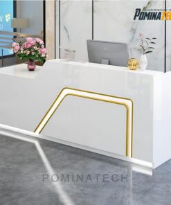 Quầy Lễ Tân Đẹp Mắt, Chất Liệu Cao Cấp, Ánh Sáng LED Tinh Tế – Lựa Chọn Hoàn Hảo Cho Văn Phòng