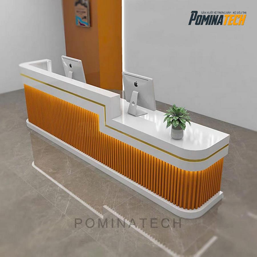 quay le tan dep mat Quầy Lễ Tân Đẹp Mắt, Được Tích Hợp Ánh Sáng LED – Lựa Chọn Hoàn Hảo Cho Văn Phòng