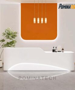 Quầy Lễ Tân Đơn Giản, Tinh Tế Với Ánh Sáng LED - Lựa Chọn Hoàn Hảo Cho Mọi Văn Phòng