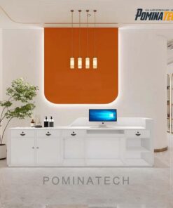 Quầy Lễ Tân Đơn Giản, Tinh Tế Với Ánh Sáng LED - Lựa Chọn Hoàn Hảo Cho Mọi Văn Phòng