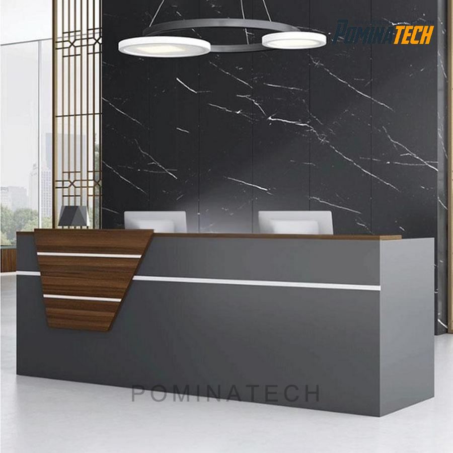 quay le tan go hien dai quay thu ngan sang trong ben dep gia tot Quầy lễ tân gỗ hiện đại – Quầy thu ngân sang trọng, bền đẹp, giá tốt