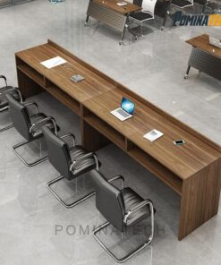 Quầy lễ tân gỗ hiện đại - Quầy tính tiền đẹp, bền, giá tốt