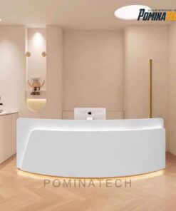 Quầy Lễ Tân Gỗ MDF Với Thiết Kế Mềm Mại, Phù Hợp Với Mọi Văn Phòng