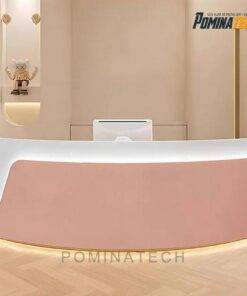 Quầy Lễ Tân Gỗ MDF Với Thiết Kế Mềm Mại, Phù Hợp Với Mọi Văn Phòng