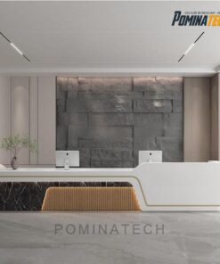 Quầy Lễ Tân Gỗ MDF Cao Cấp, Thiết Kế Hiện Đại, Phù Hợp Mọi Không Gian