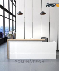 Bàn Lễ Tân Gỗ Công Nghiệp Cao Cấp – Phong Cách Hiện Đại, Tinh Tế Cho Công Ty