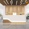 Quầy Lễ Tân Gỗ MDF Cao Cấp, Thiết Kế Hiện Đại và Tinh Tế – Phù Hợp Cho Văn Phòng, Công Ty