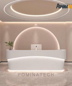 Quầy Lễ Tân Gỗ MDF Cao Cấp, Thiết Kế Sang Trọng và Hiện Đại