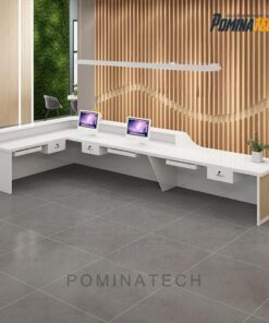 Quầy Lễ Tân Gỗ MDF Cao Cấp, Kiểu Dáng Tinh Tế và Phong Cách Hiện Đại