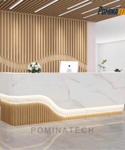 Quầy Lễ Tân Gỗ MDF Cao Cấp, Thiết Kế Hiện Đại và Tinh Tế – Phù Hợp Cho Văn Phòng, Công Ty