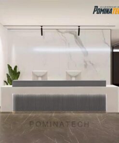 Quầy Lễ Tân Gỗ MDF Cao Cấp, Thiết Kế Hiện Đại – Màu Sắc Tùy Chọn