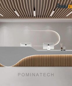 Quầy lễ tân gỗ MDF cao cấp - Thiết kế hiện đại, sang trọng