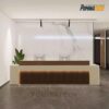Quầy Lễ Tân Gỗ MDF Cao Cấp, Thiết Kế Hiện Đại – Màu Sắc Tùy Chọn