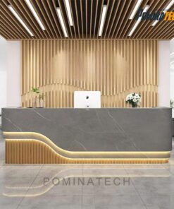 Quầy Lễ Tân Gỗ MDF Cao Cấp, Thiết Kế Hiện Đại và Tinh Tế – Phù Hợp Cho Văn Phòng, Công Ty